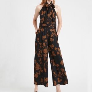 Black Floral Jumpsuit
